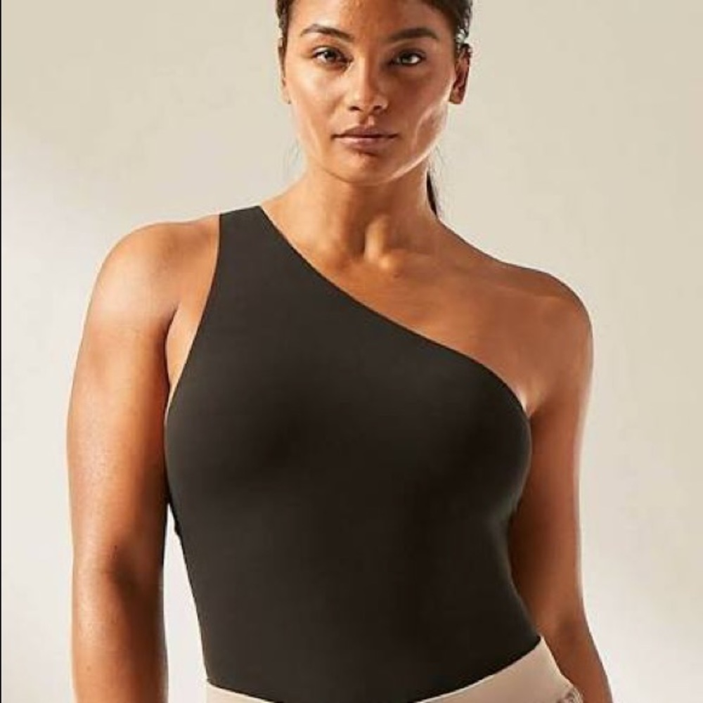 Athleta - Sutra One Shoulder Bodysuit (NWT / Black / XL)